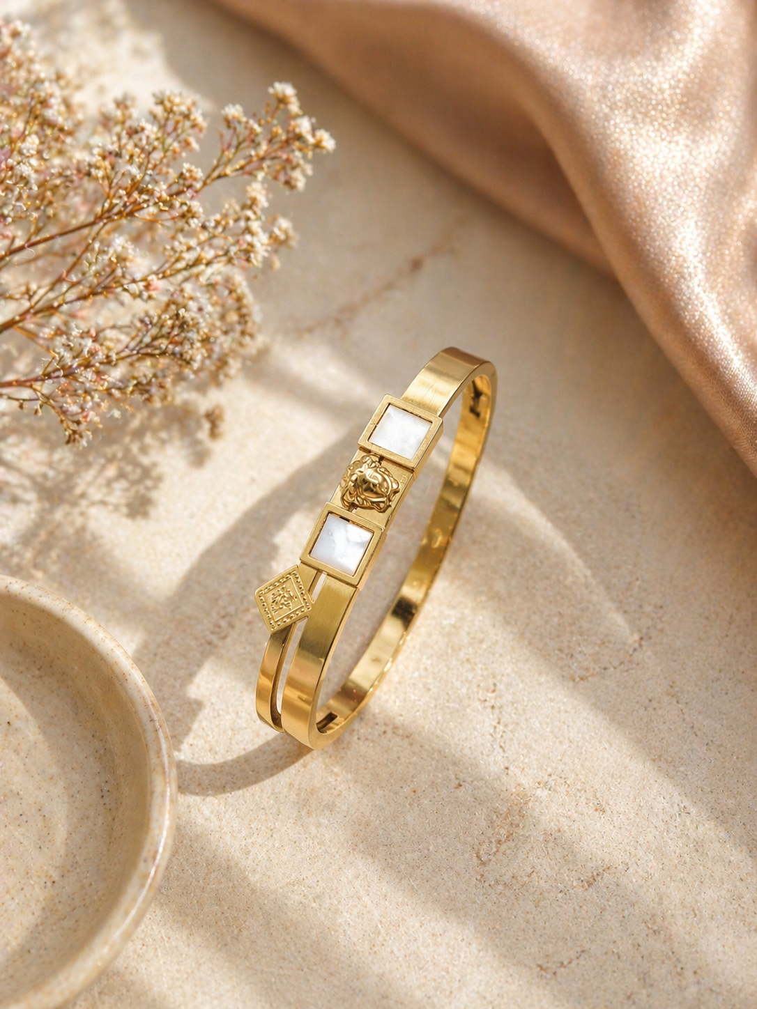 White Stone Luxury Bangle