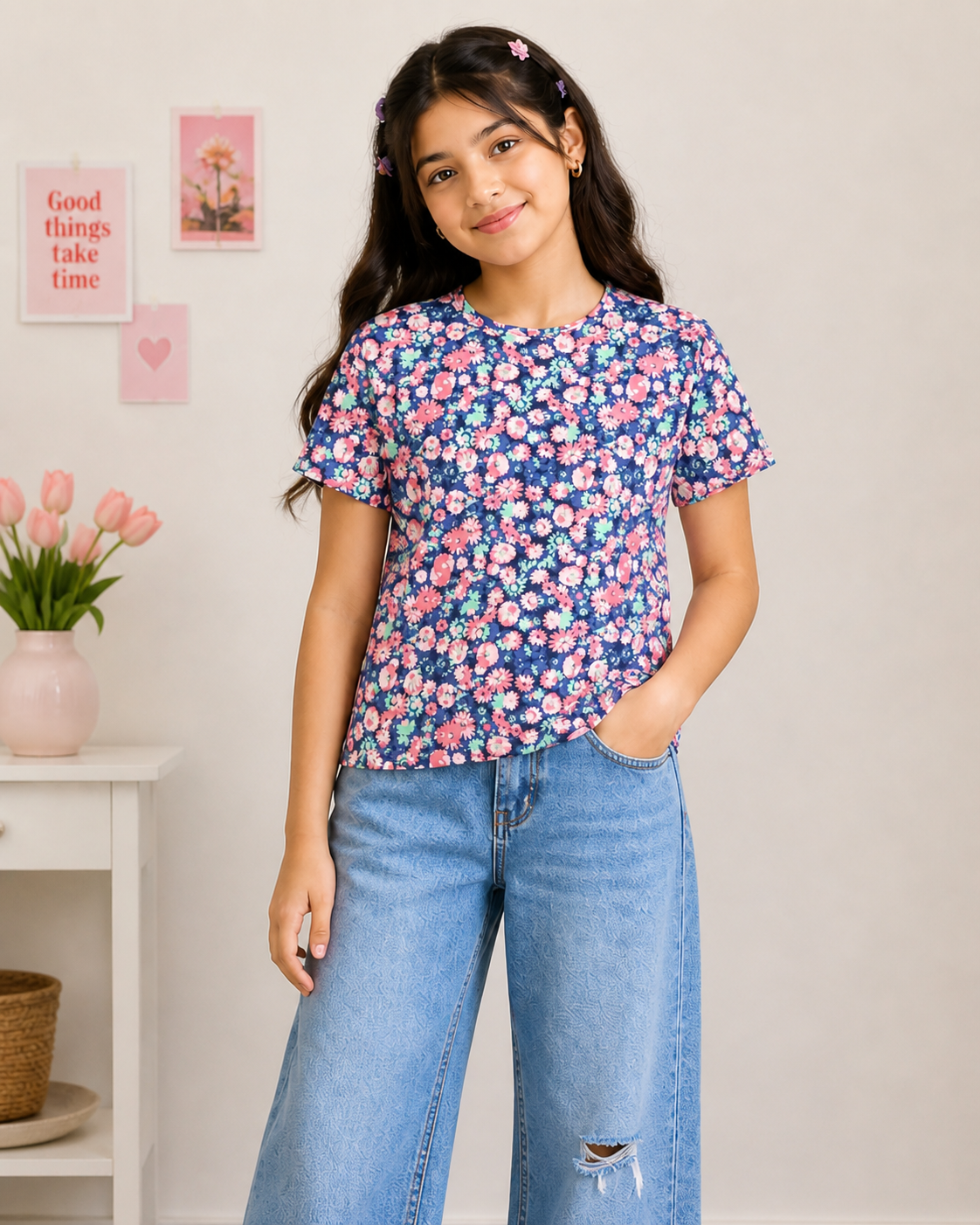 Girls Bloom Garden Top