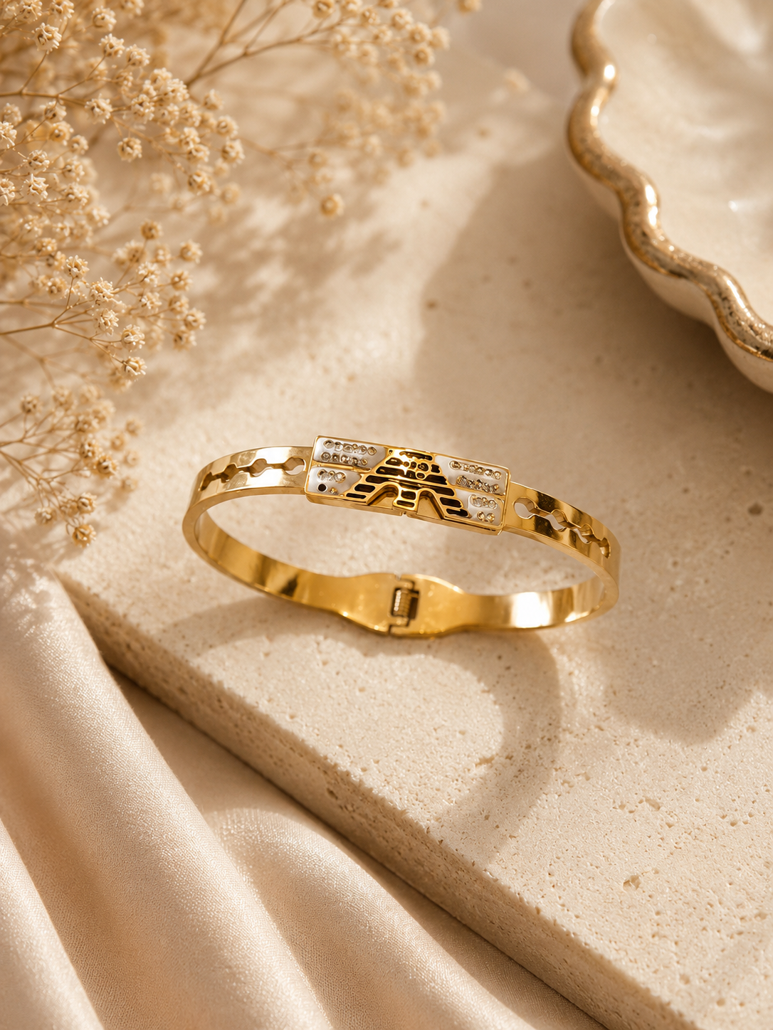 Golden Heritage Crystal Bangle