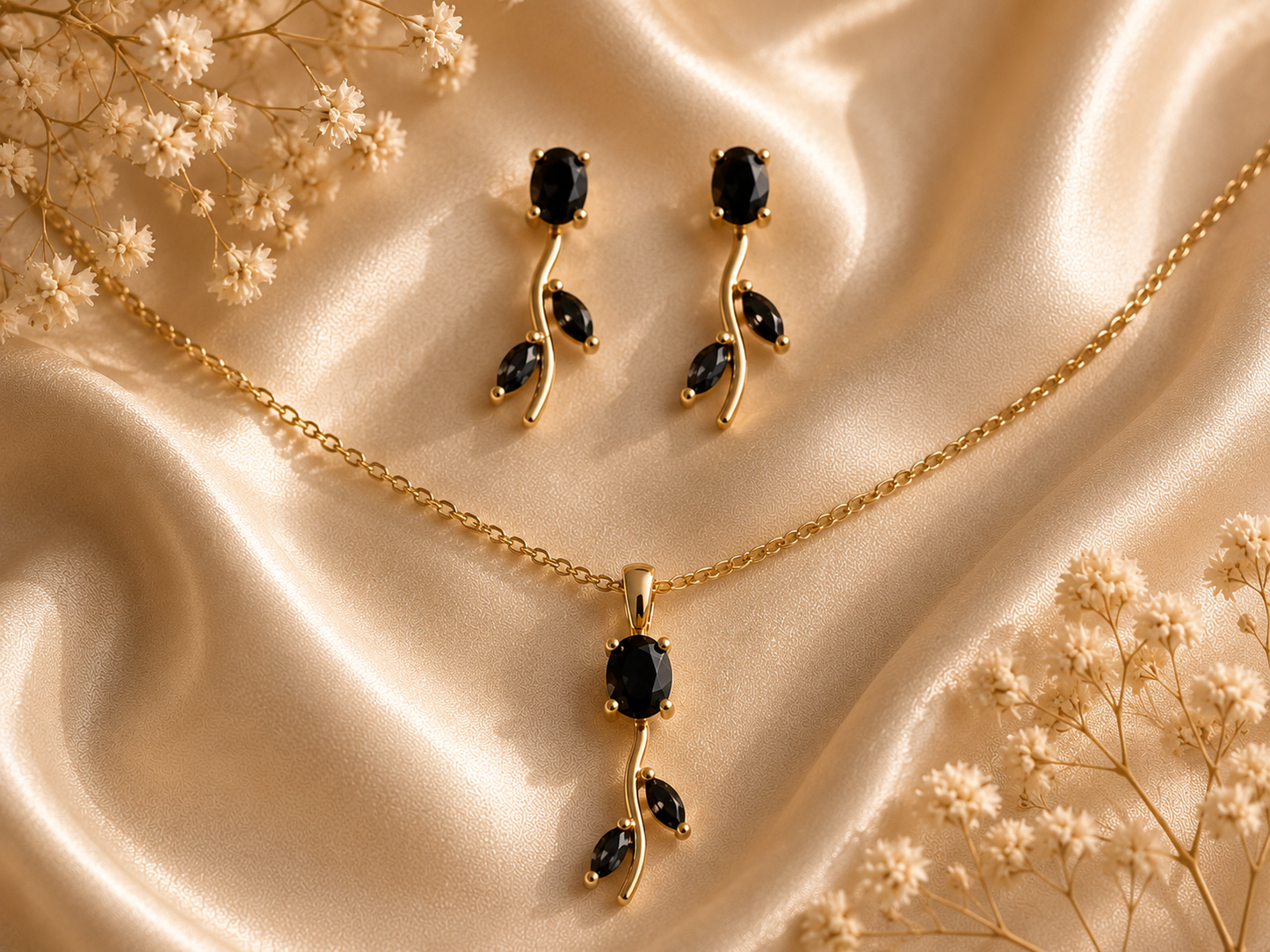 Tulip Bloom Necklace Set