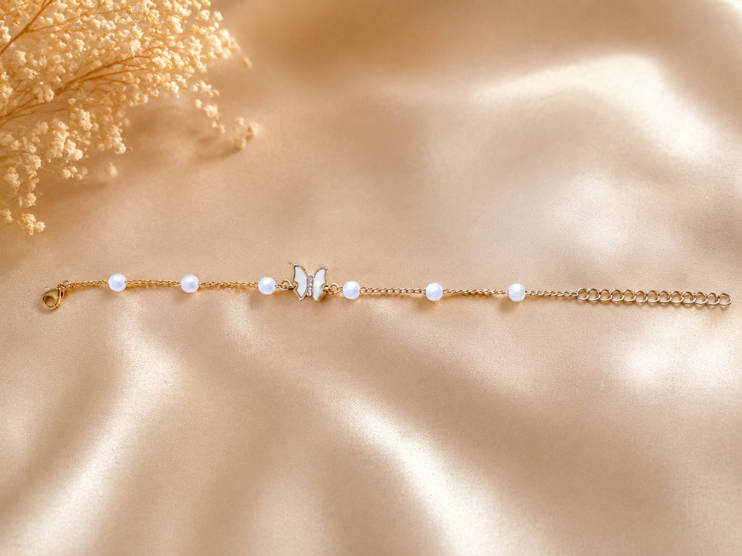 π¦ Butterfly Pearl Bracelet