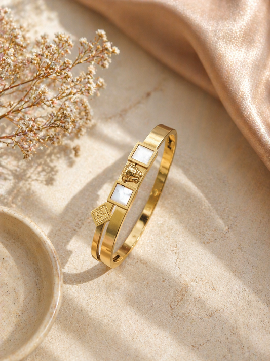 White Stone Luxury Bangle