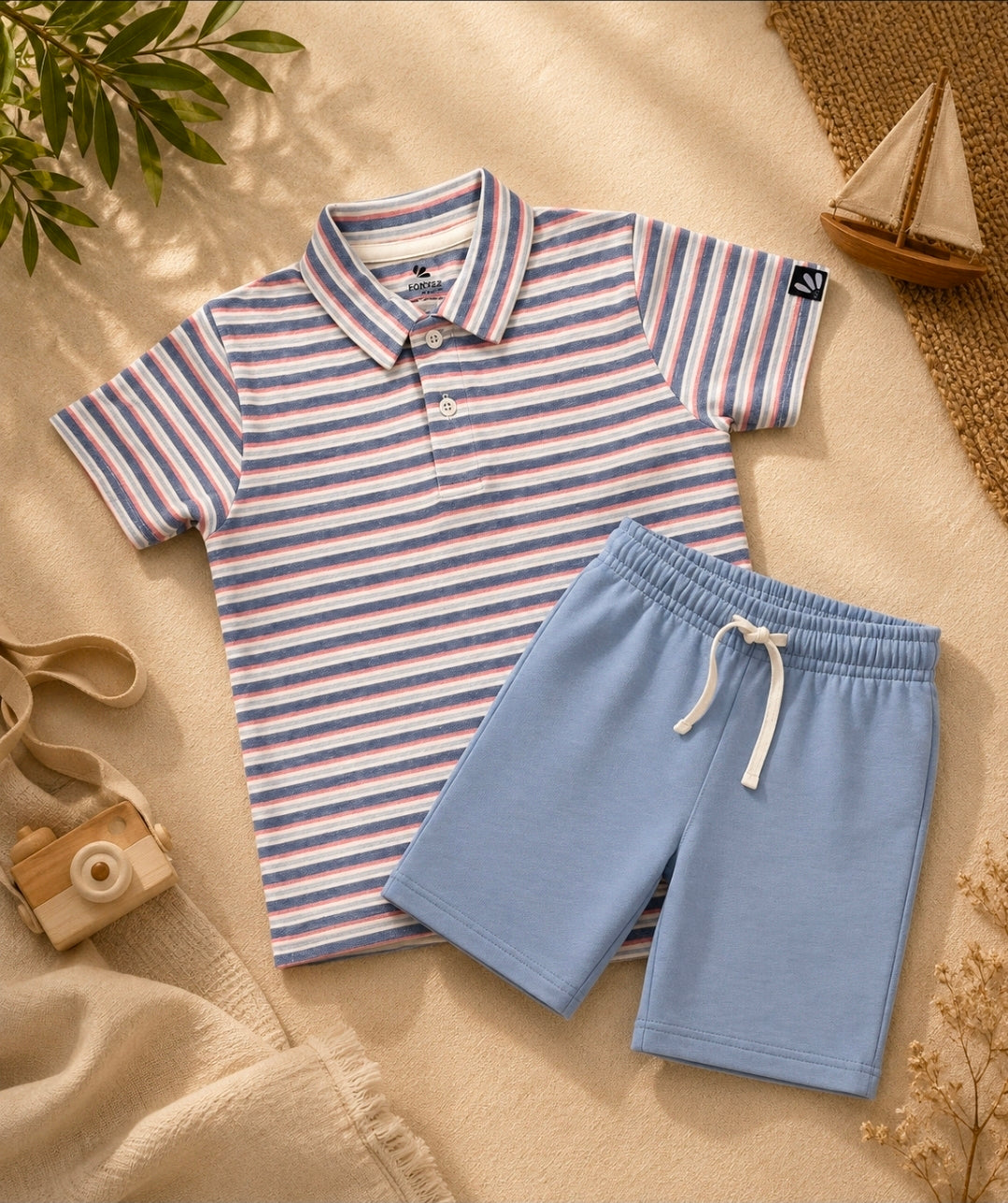 Boys Summer Stripe Co-ord Set