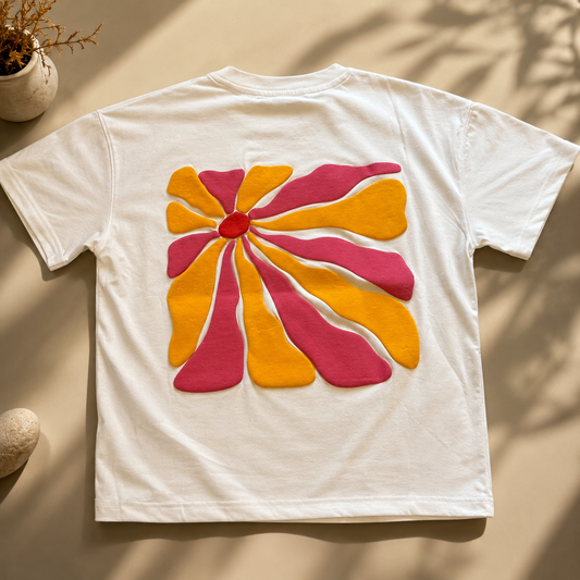 Irasuto Studios Retro Flower Graphic T-Shirt