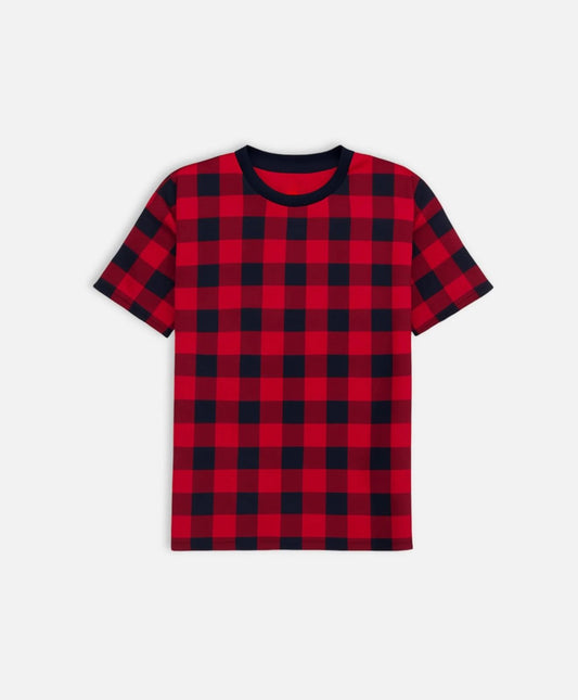 Girls Checkered T-Shirt
