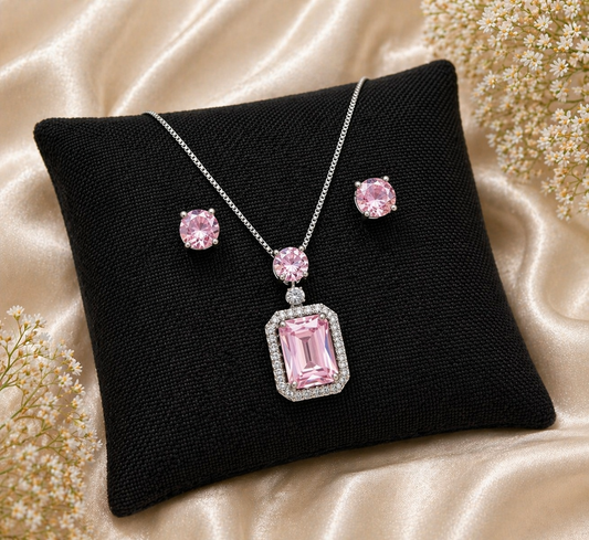 Radiant Elegance Crystal Necklace & Earrings Set