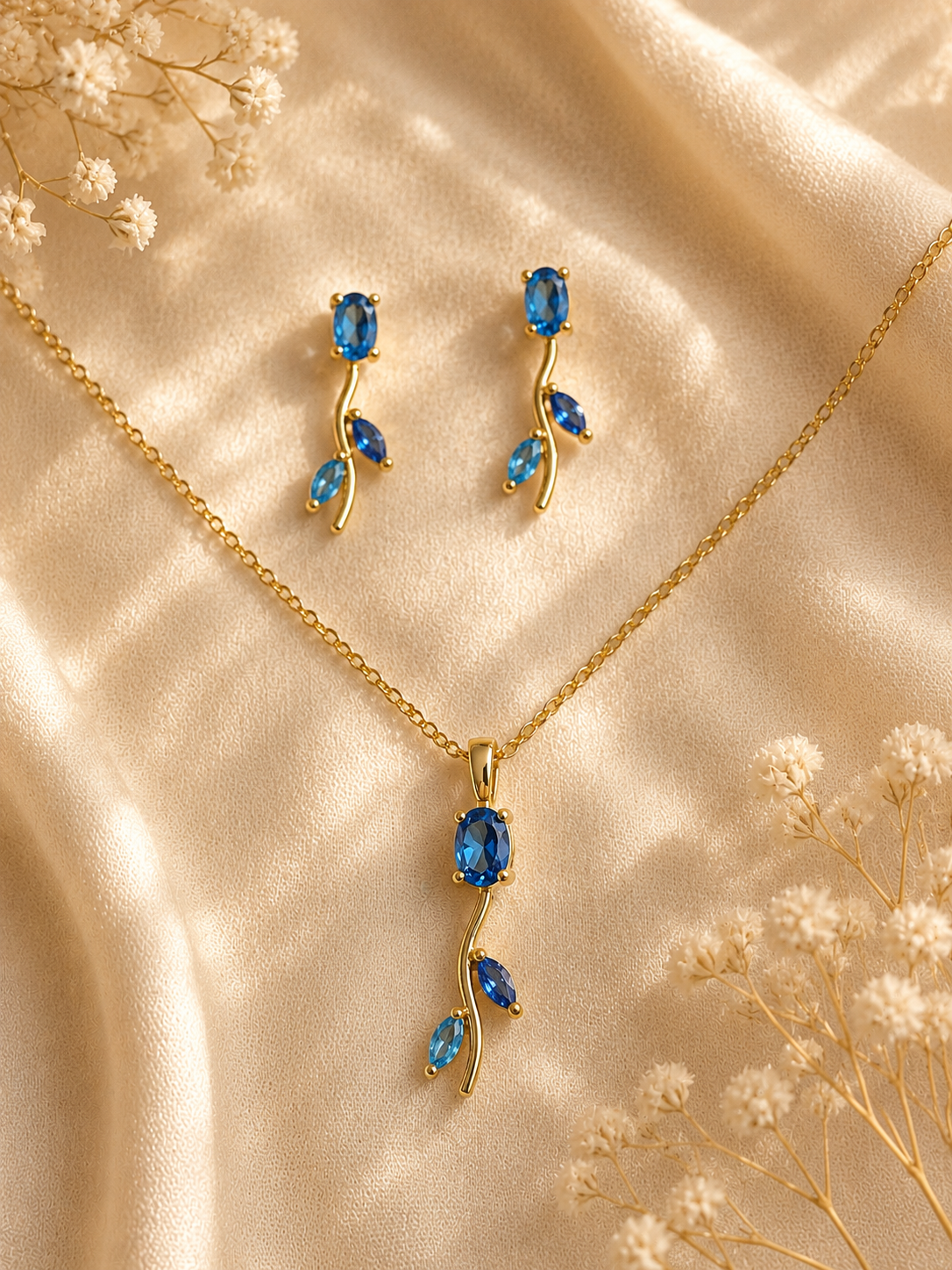 Tulip Bloom Necklace Set