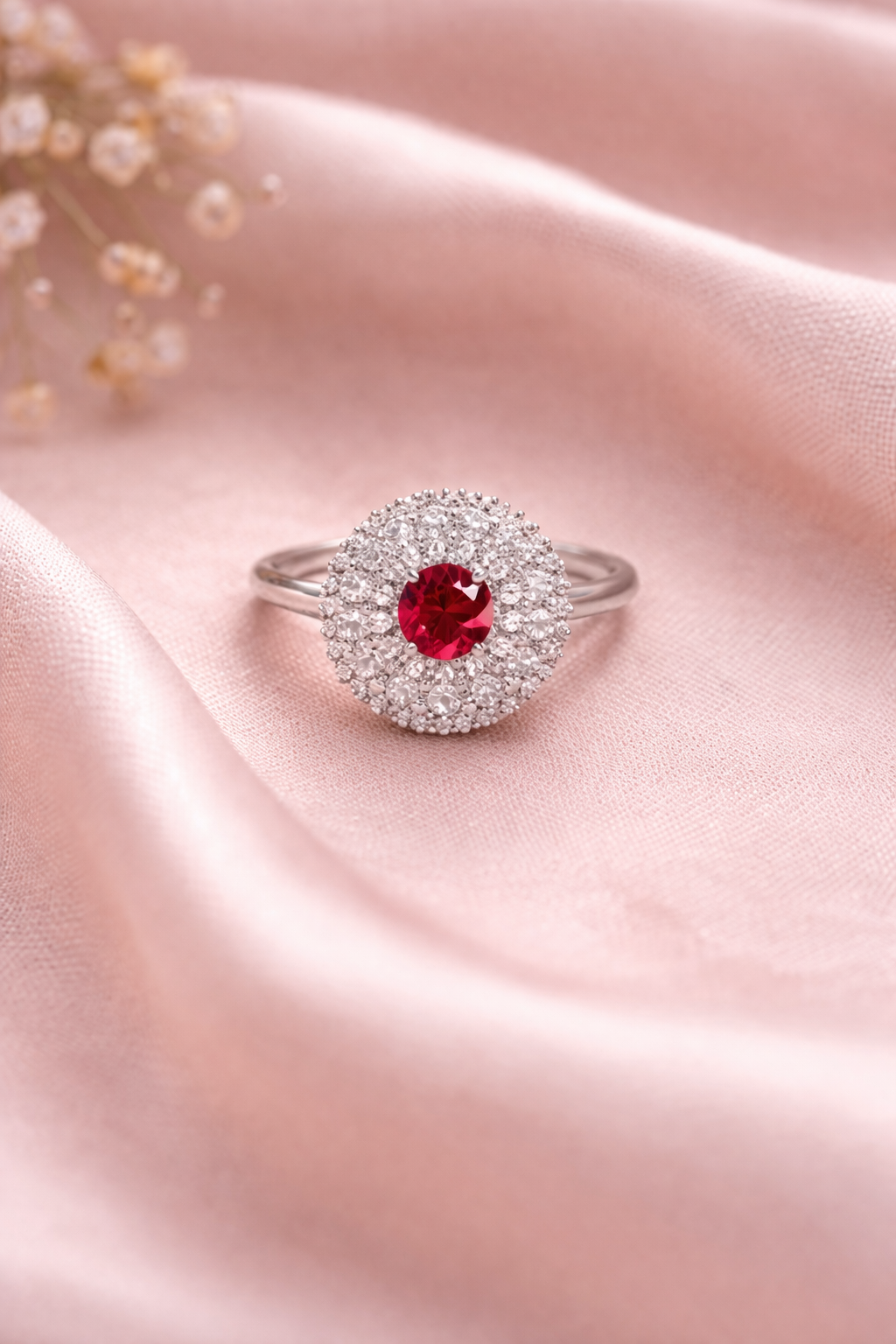 ✨ Celestial Halo Crystal Ring
