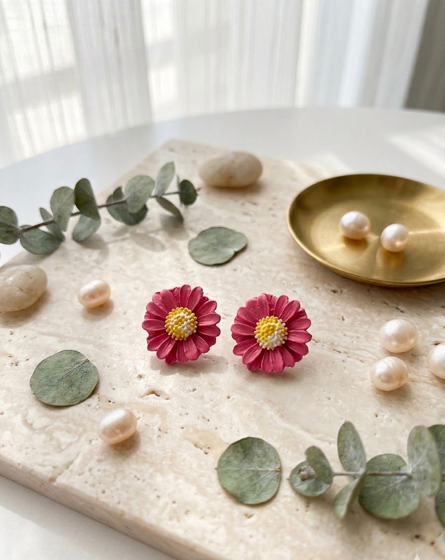 Blooming Daisy Stud Earrings