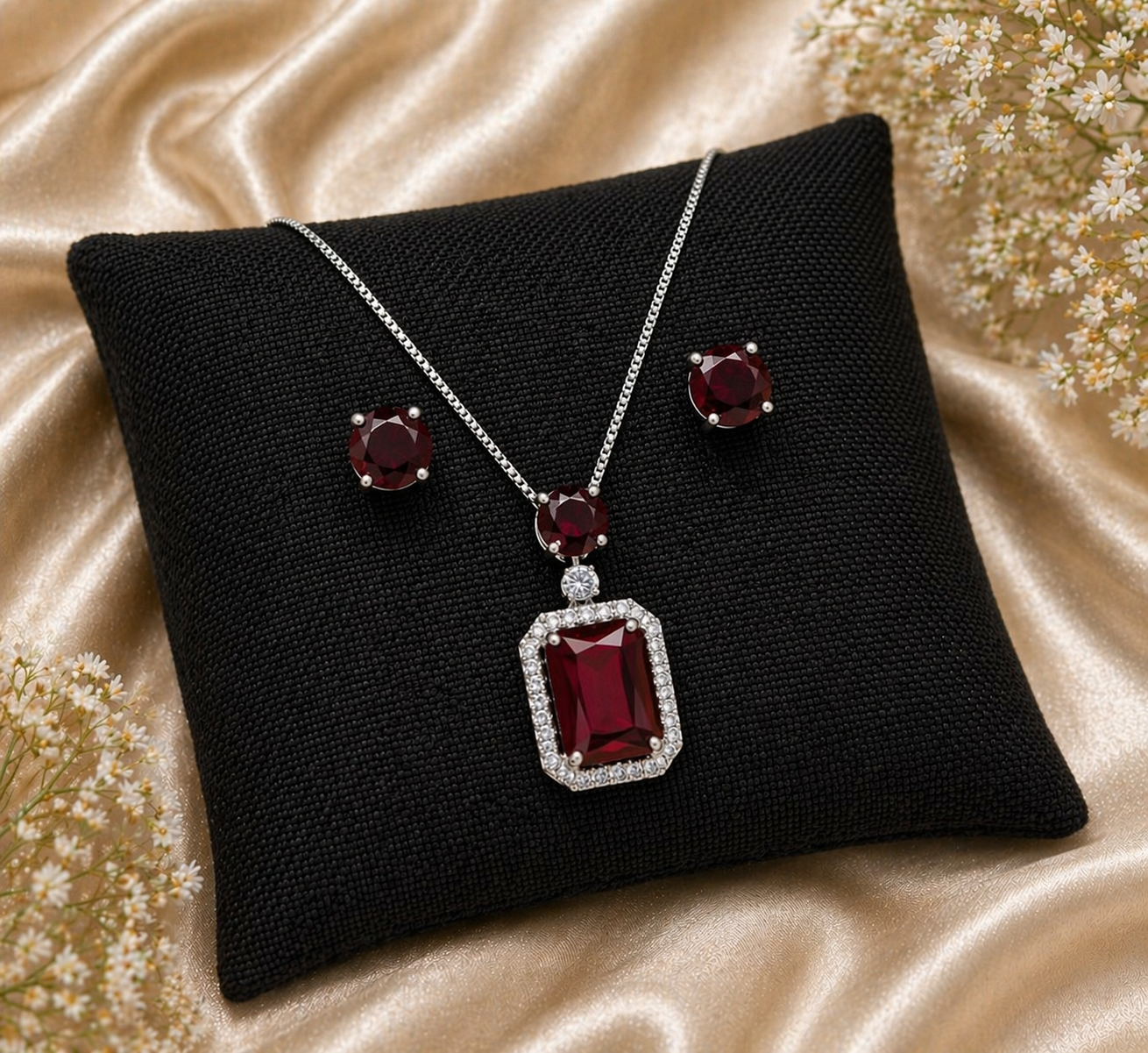 Radiant Elegance Crystal Necklace & Earrings Set