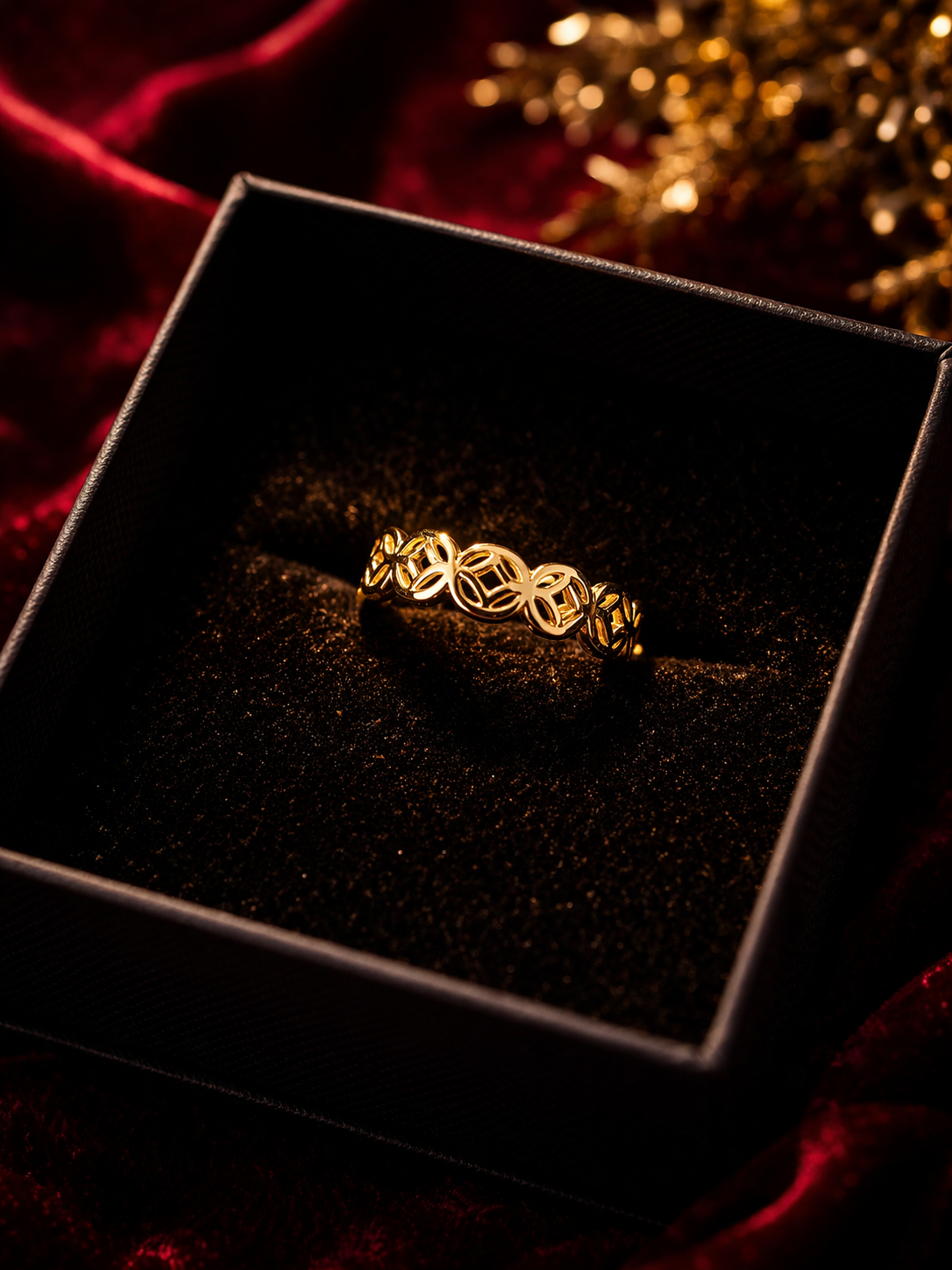 Stainless Steel Floral Ring – Safar