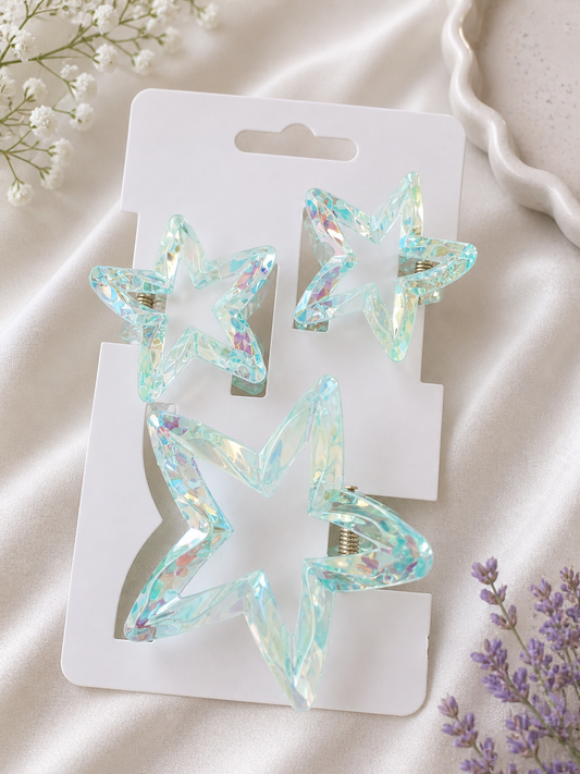 ⭐ Aurora Star Hair Claw Clip Set