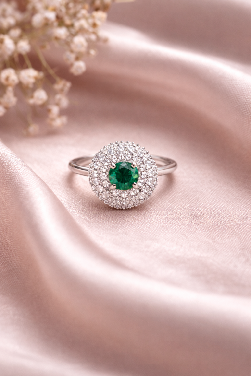 ✨ Celestial Halo Crystal Ring