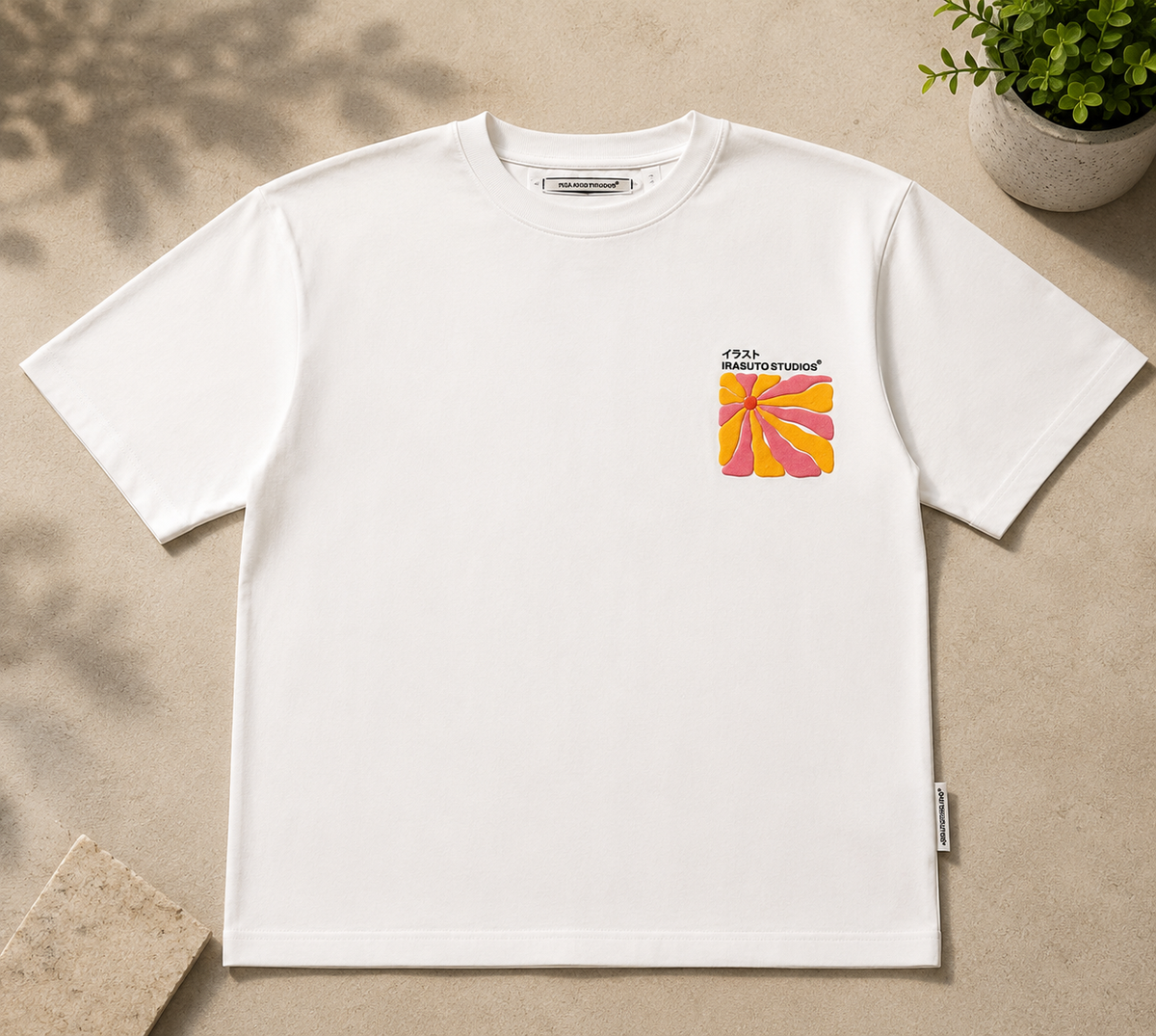 Irasuto Studios Retro Flower Graphic T-Shirt