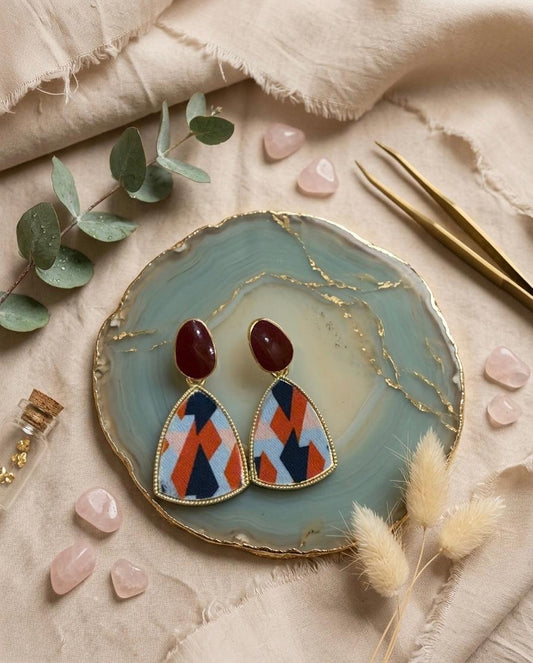 Boho Geometric Statement Earrings ✨