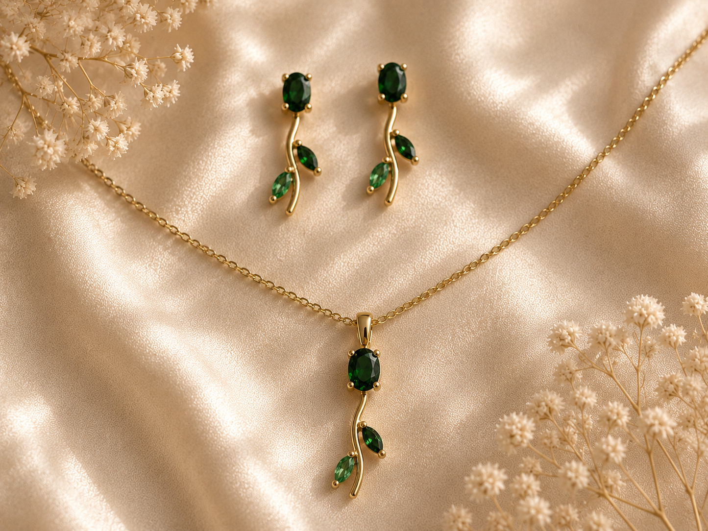 Tulip Bloom Necklace Set