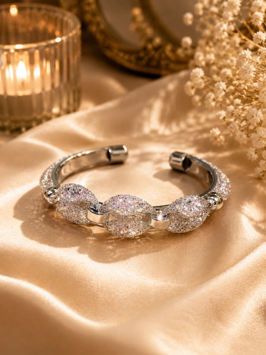 Silver Leaf Bracelet