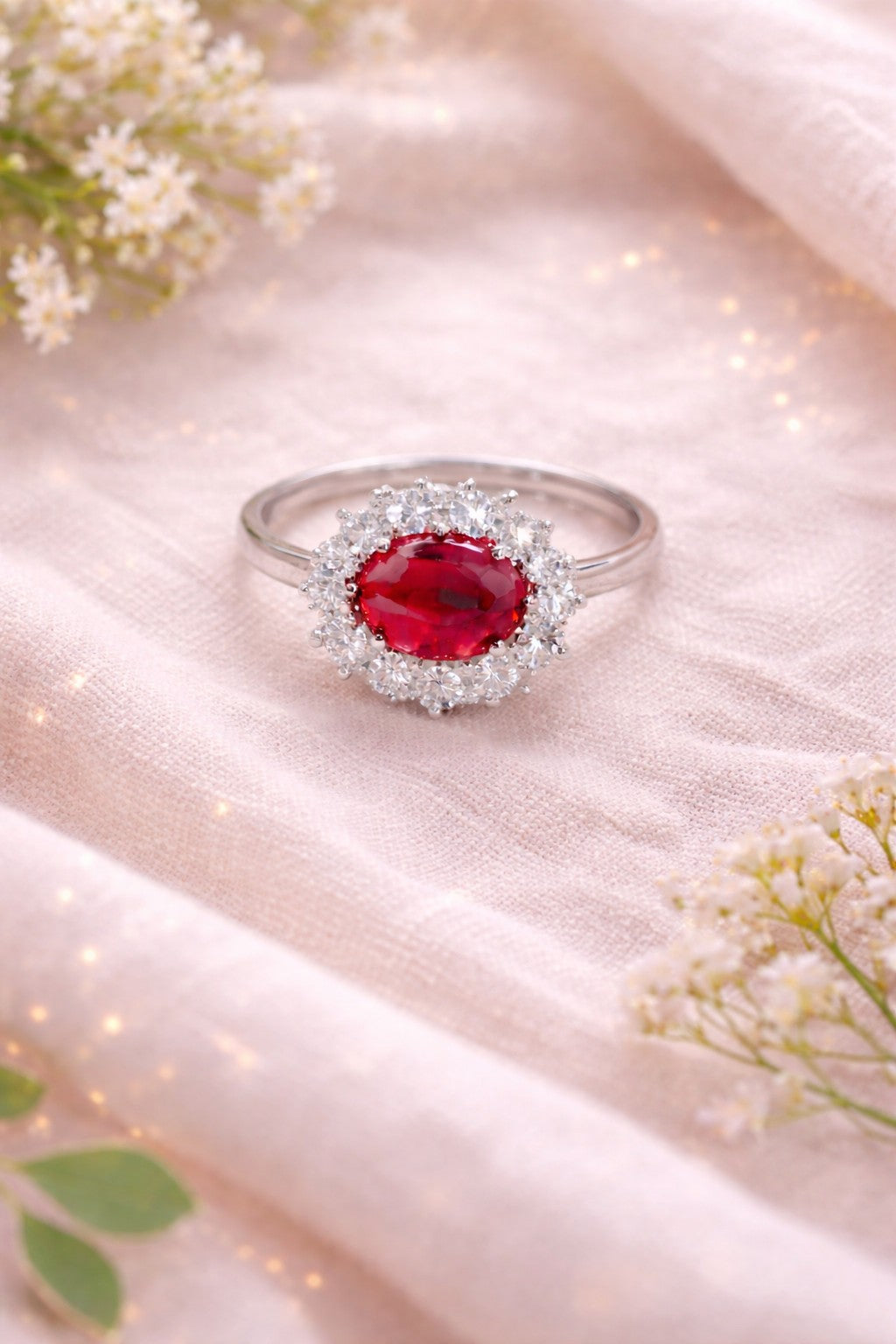 Halo Gemstone Ring Collection