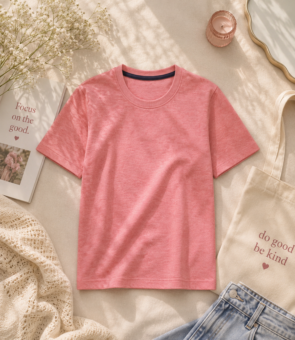 Girls Pink Classic Tee