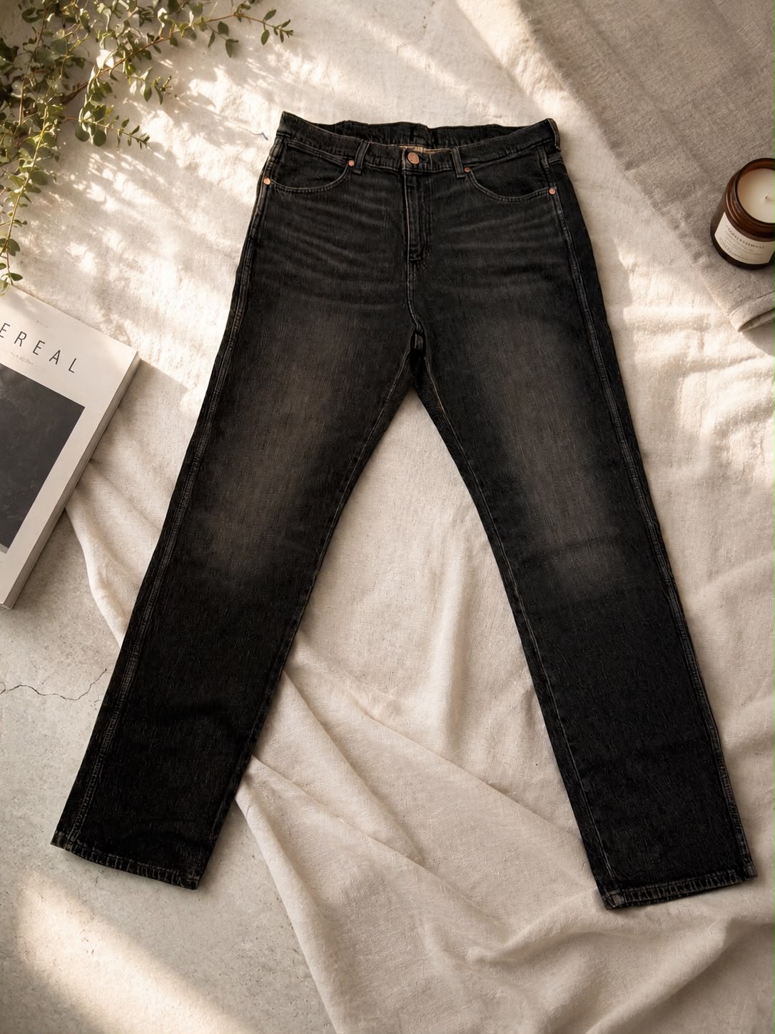 Men's Brown Baggy Jeans – Loose Fit Stretch Denim
