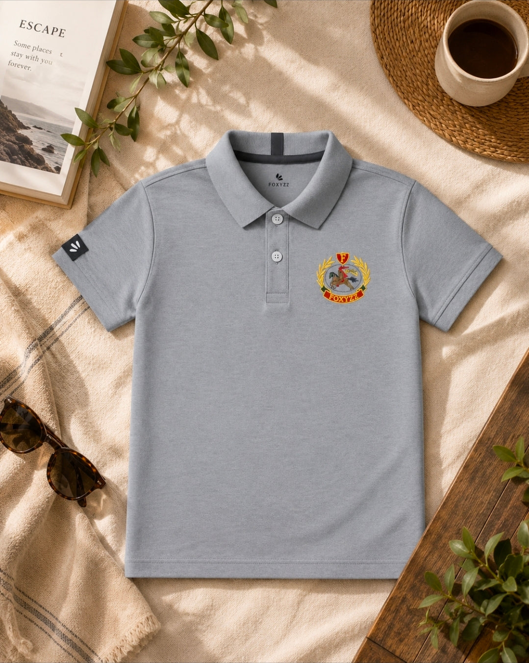 Boys Classic Grey Polo Shirt