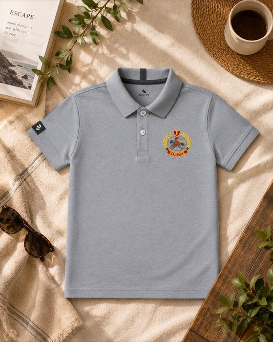 Boys Classic Grey Polo Shirt