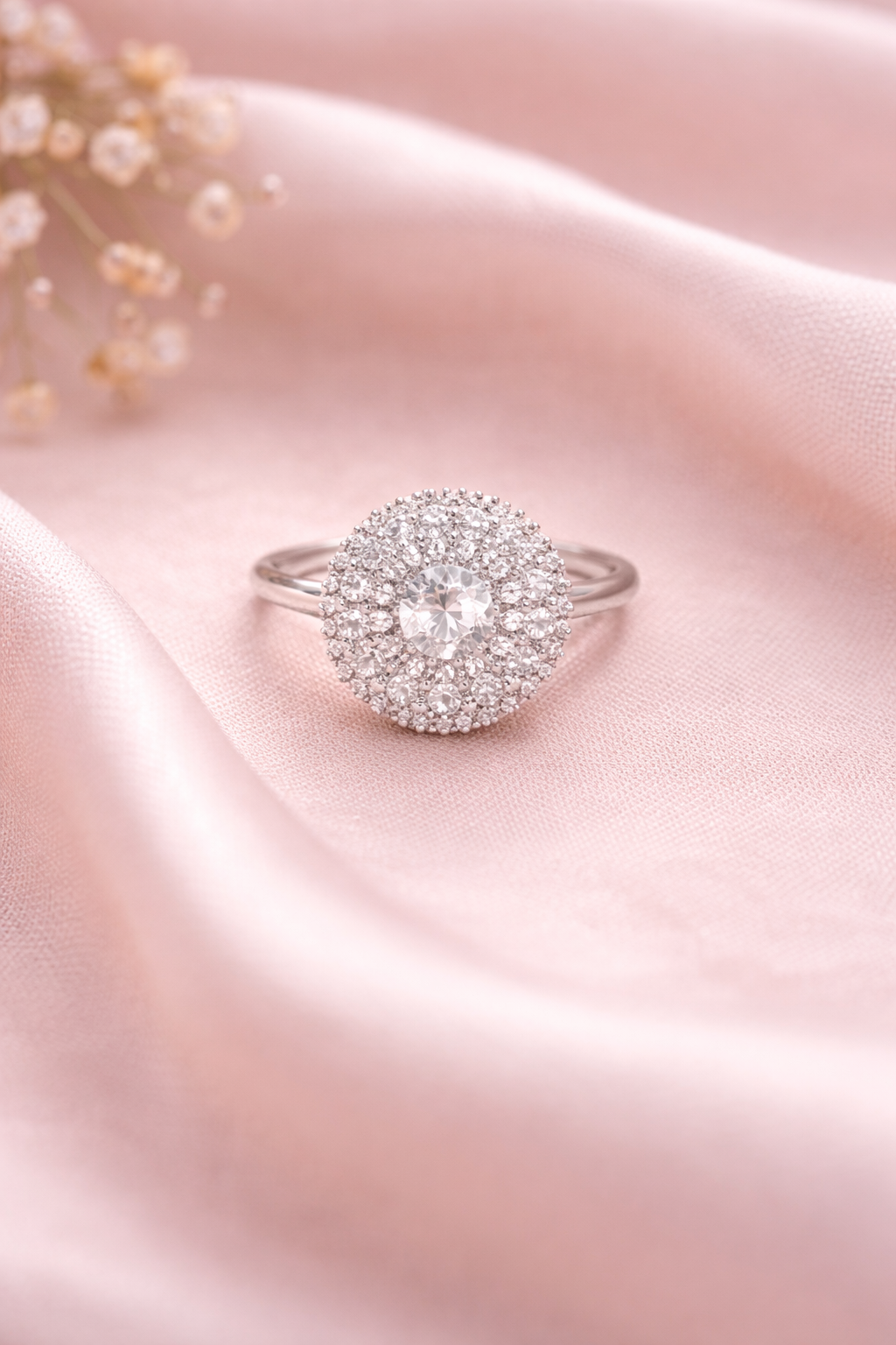 ✨ Celestial Halo Crystal Ring