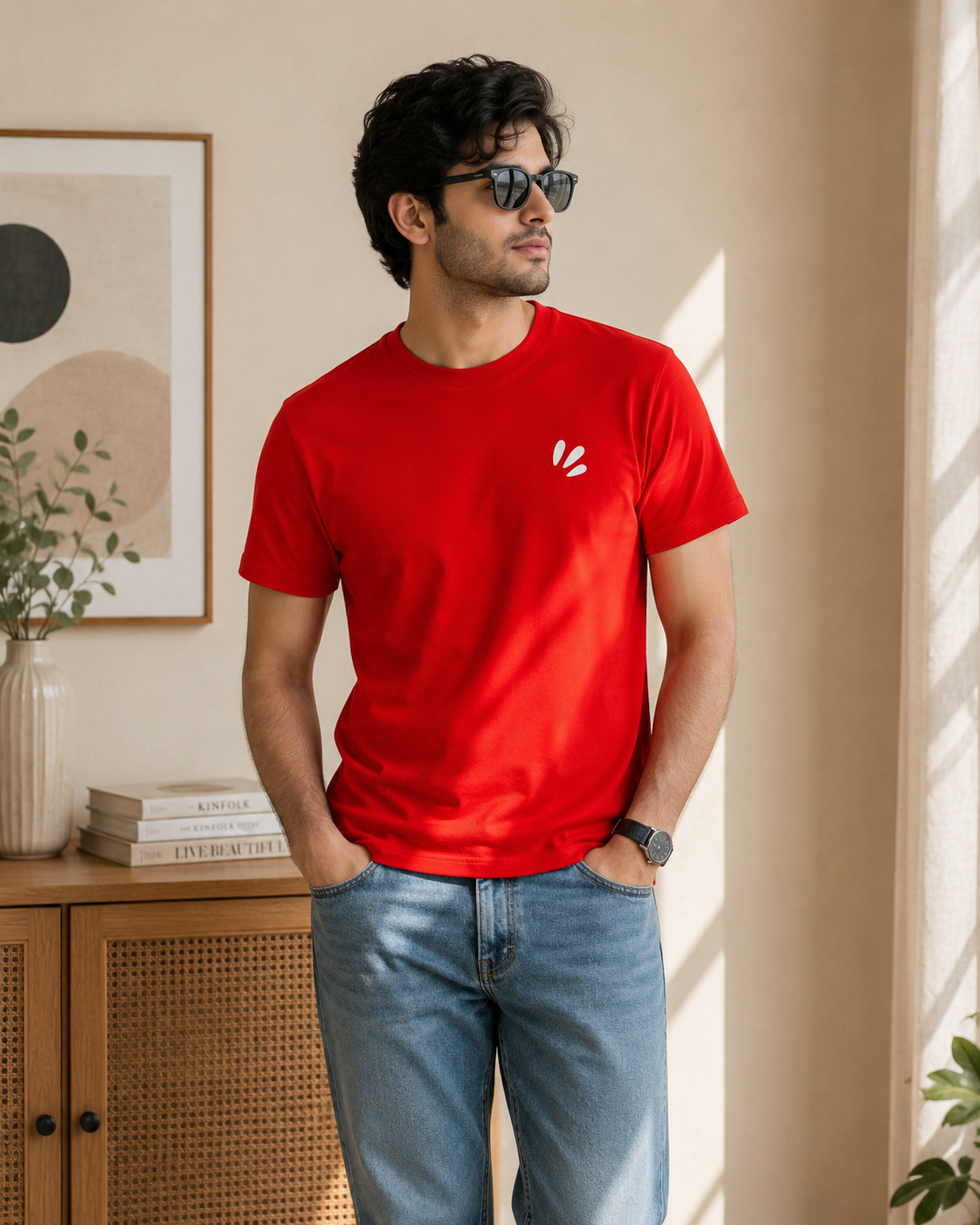Men's Classic Red Essential Tee