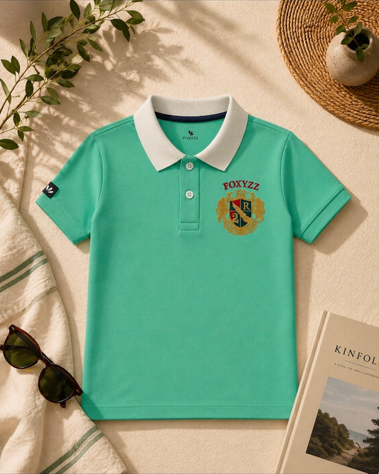Boys Mint Green Polo Shirt