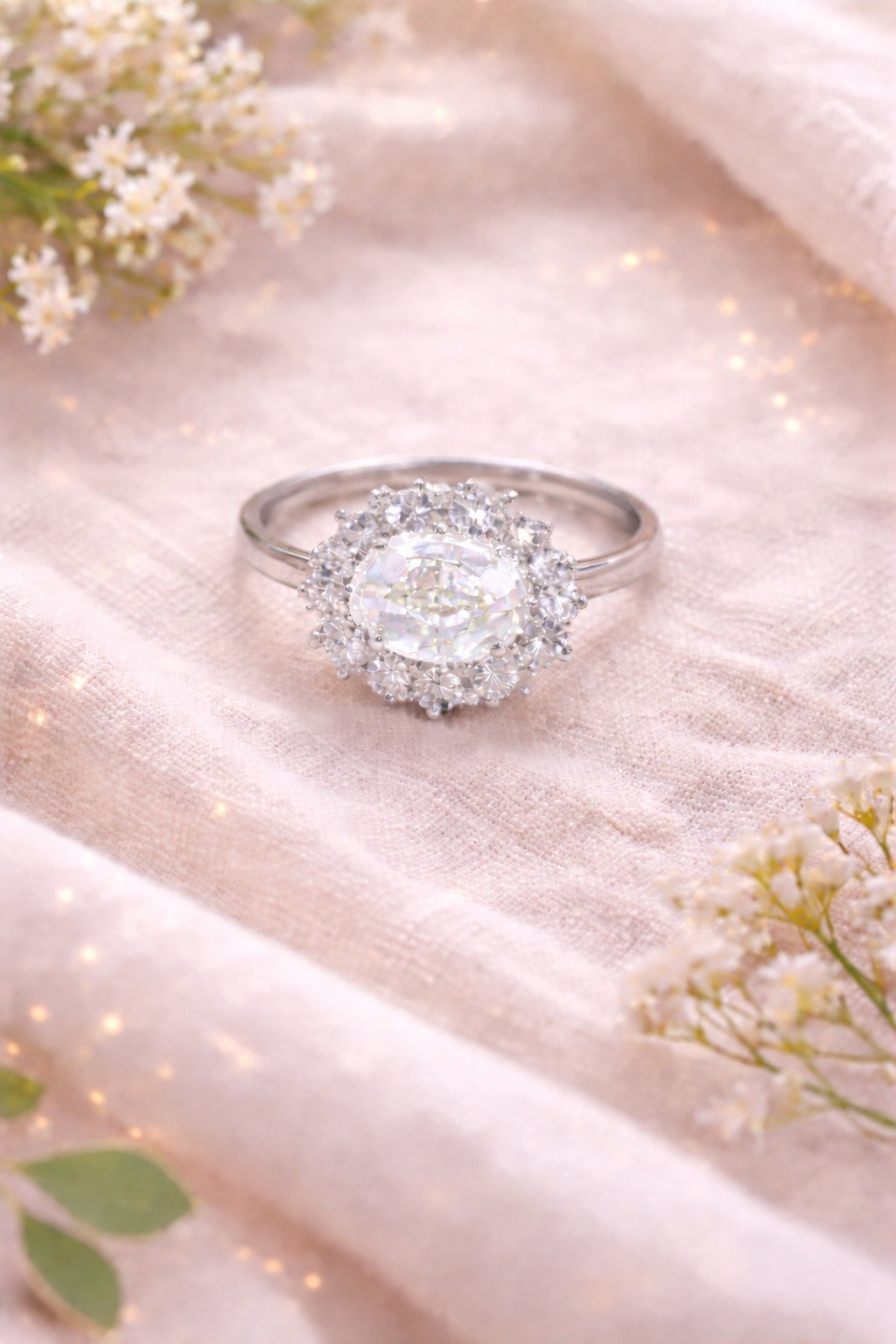 Halo Gemstone Ring Collection