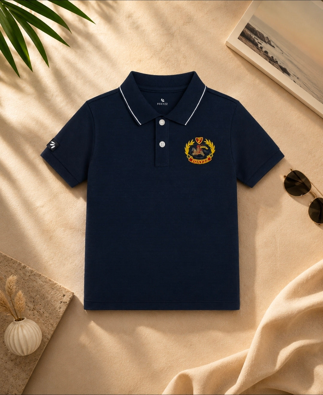 Boys Premium Navy Blue Polo Shirt