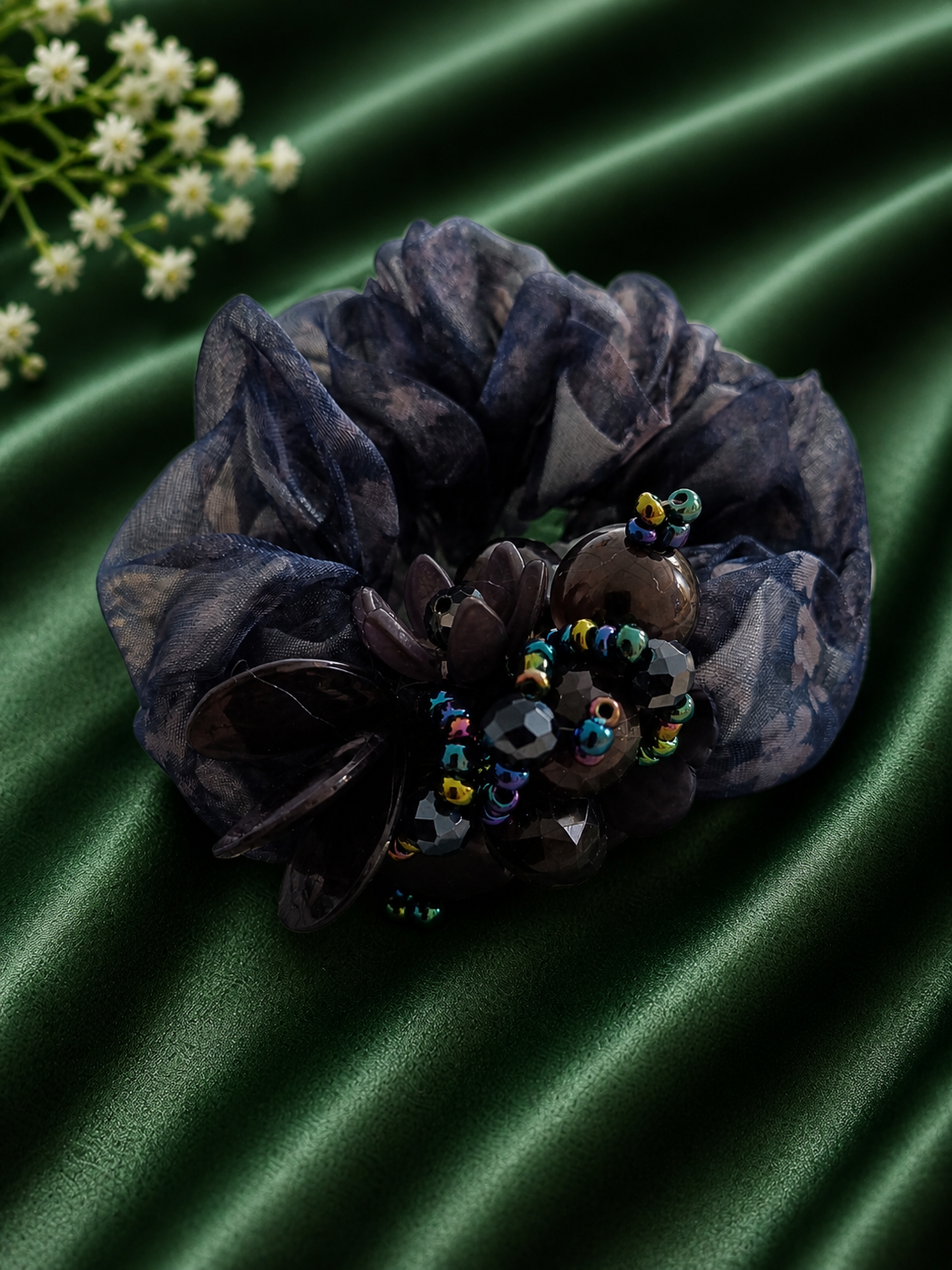 Floral Charm Scrunchie Collection