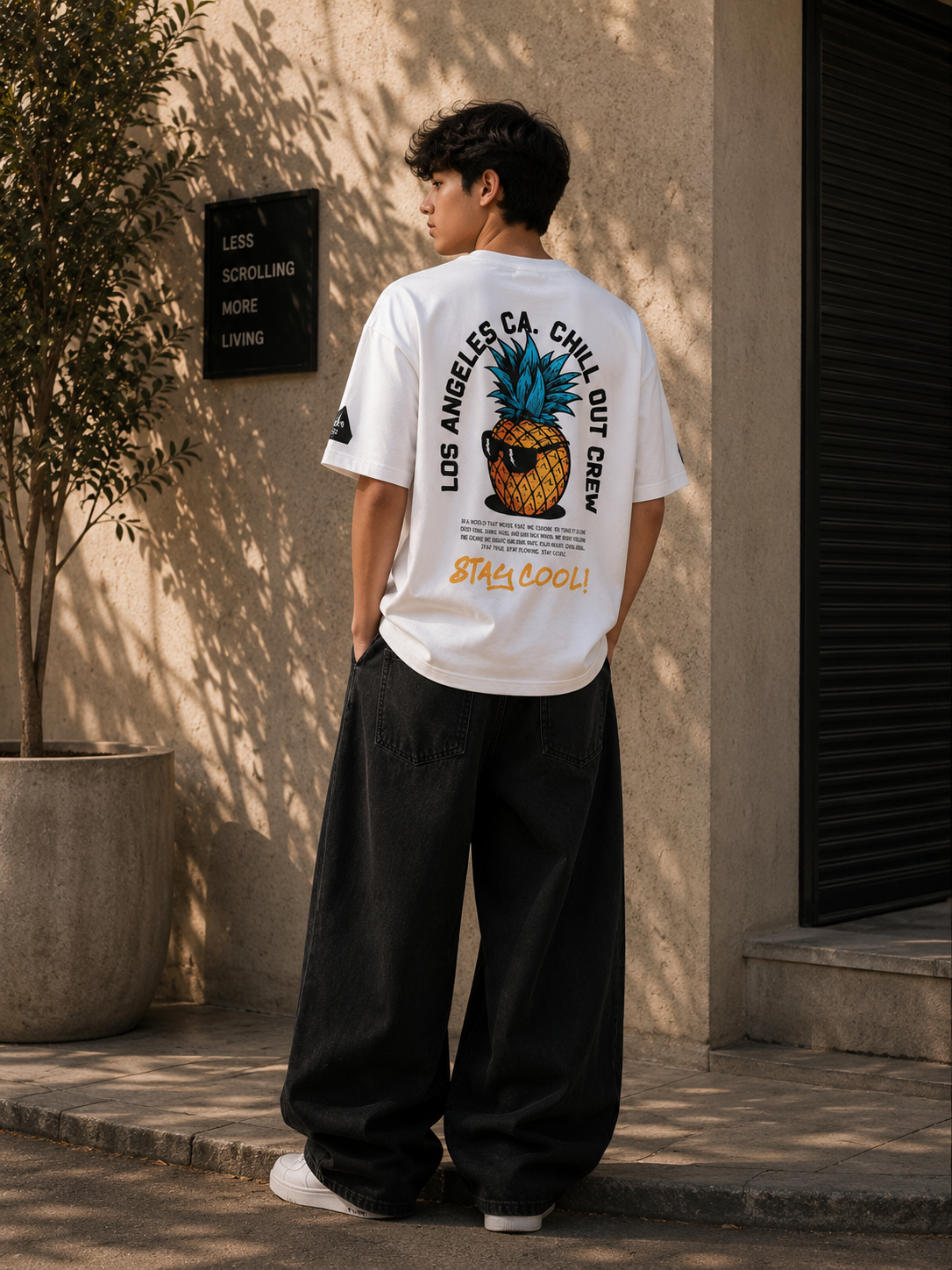People's "Stay Cool" Graphic Oversized T-Shirt