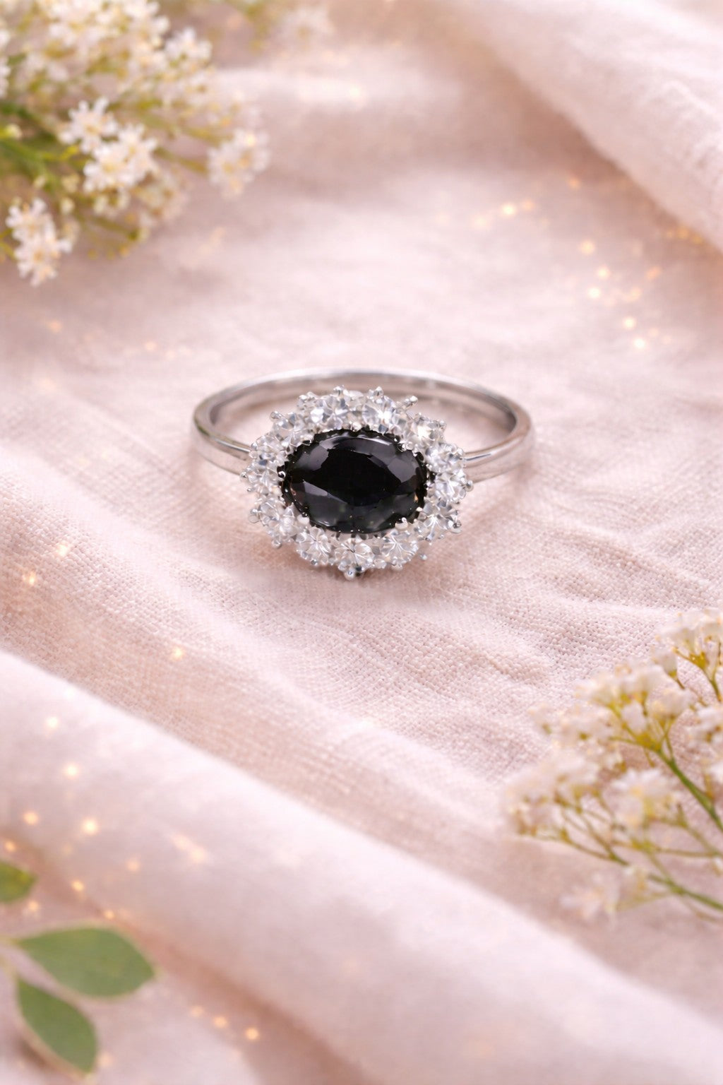 Halo Gemstone Ring Collection