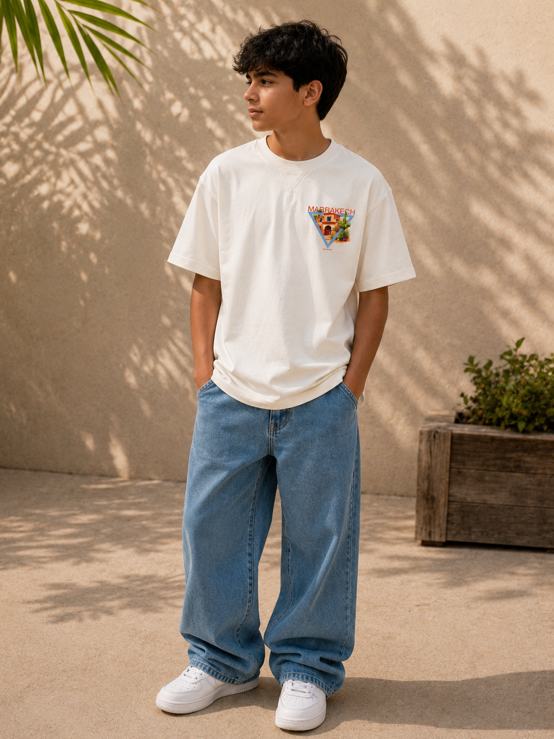Marrakech Summer Dreams Drop Shoulder T-Shirt