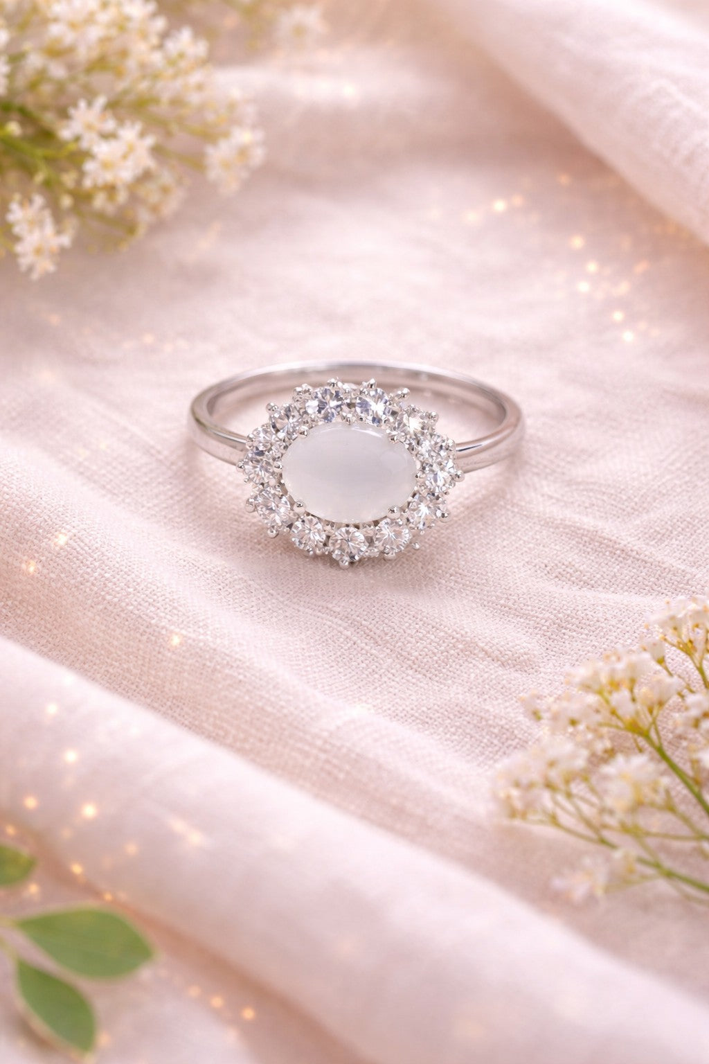 Halo Gemstone Ring Collection