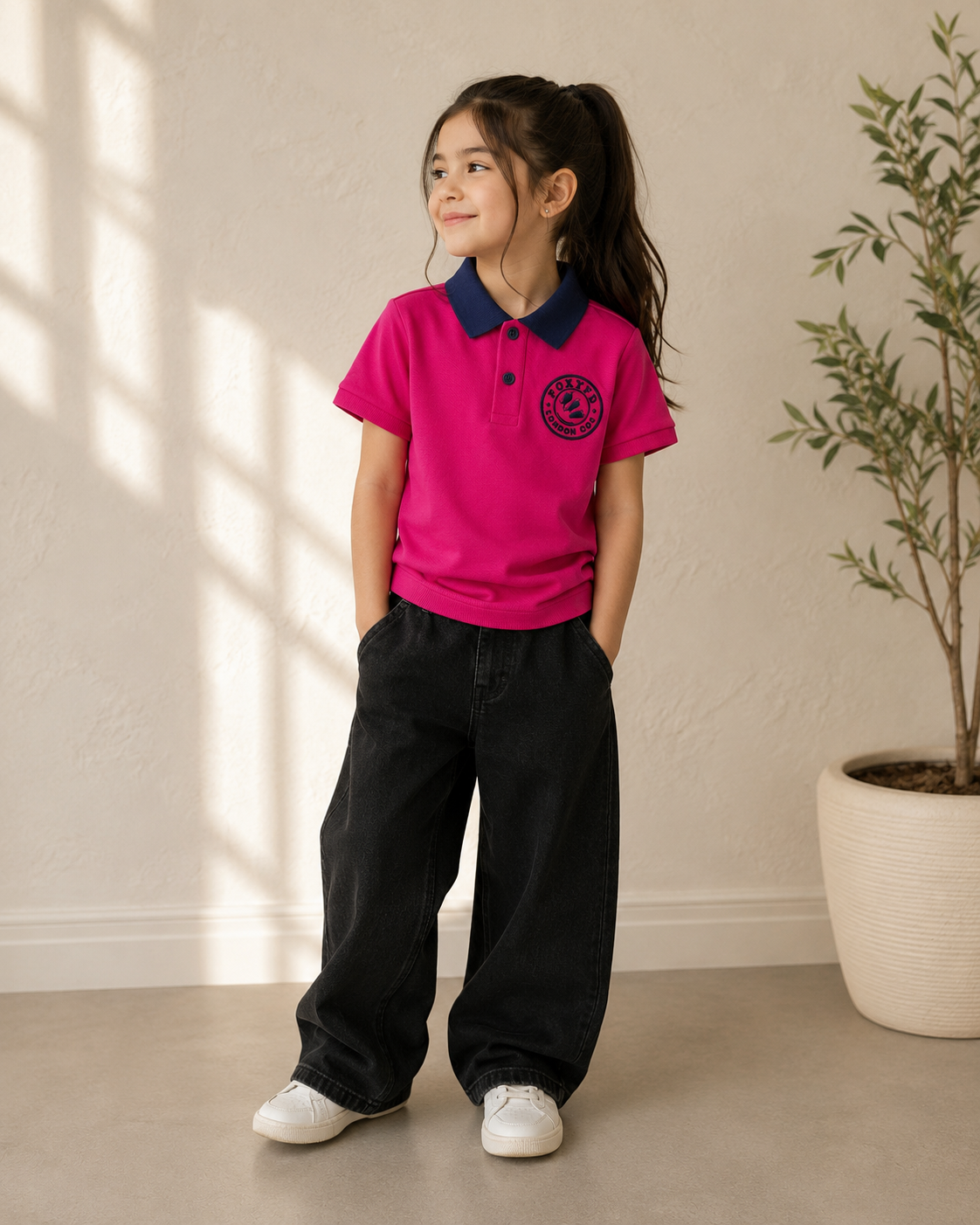 Blossom Pink Polo Top