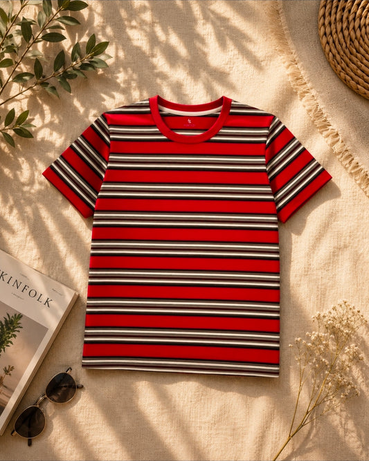 Urban Red Stripe Tee